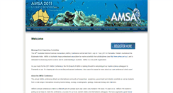 Desktop Screenshot of amsaconference.com.au