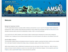 Tablet Screenshot of amsaconference.com.au